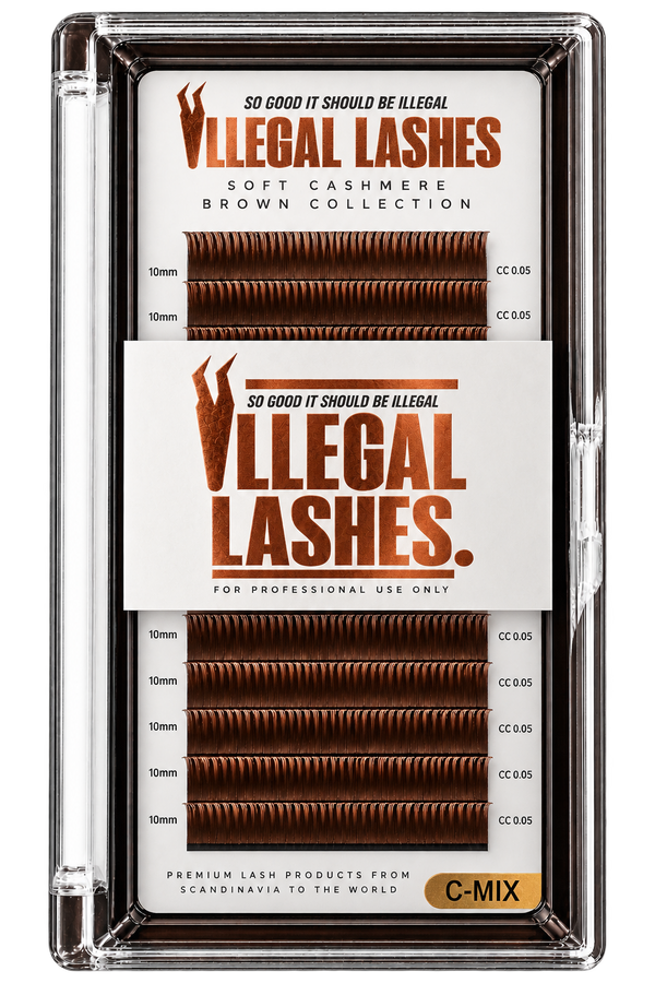 Soft Cashmere Brown Lash Extensions