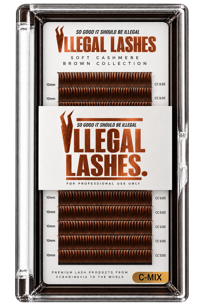 Soft Cashmere Brown Lash Extensions